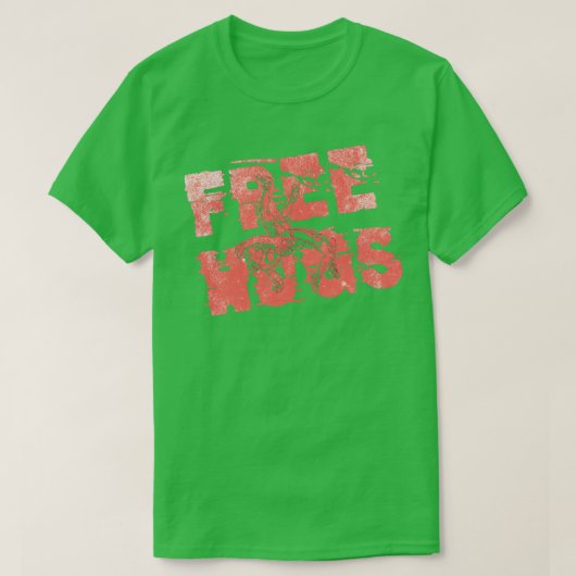 フリーハグスレコローマレスリング Tシャツ (デザイン正面)