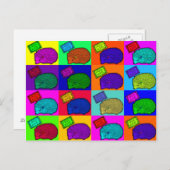 フリーハグヘッジホッグカラフルアーポップ・アートのトポーパート ポストカード (正面/裏面)