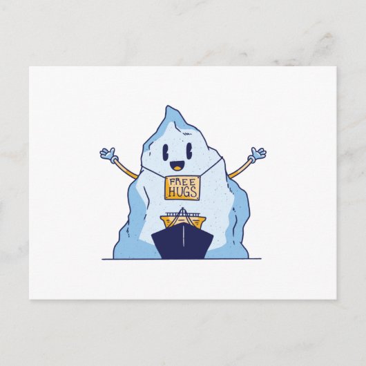 フリーハグ氷山 ポストカード (正面)