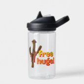 フリーハグ！ ウォーターボトル (左面)