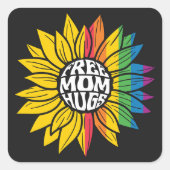 フリーハグ！ スクエアシール (正面)