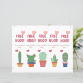 フリーハグ！バレンタイおもしろいンブックマーク (スタンド正面)