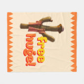 フリーハグ！ フリースブランケット (正面(横))