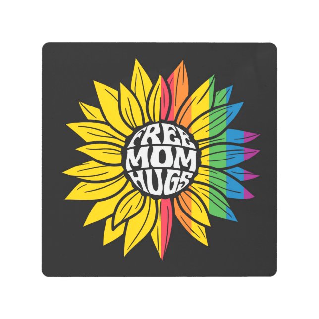 フリーハグ！ メタルプリント (正面)