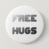 フリーハグ 缶バッジ (正面)