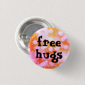 フリーハグ 缶バッジ (正面&裏面)
