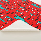 フリーハンドの木：スカンジナビアのクリスマスパターン。 シェルパブランケット (3/4)