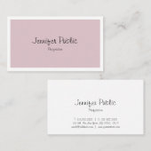 フリーハンドエレガントスクリプトクリーンデザインプレーントレンディー 名刺 (正面/裏面)