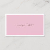 フリーハンドスクエレガントリプトバラカラーモダンテンプレート 名刺 (正面)