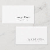 フリーハンドスクリプトクリエイティブミニマルトレンディープレーン 名刺 (正面/裏面)