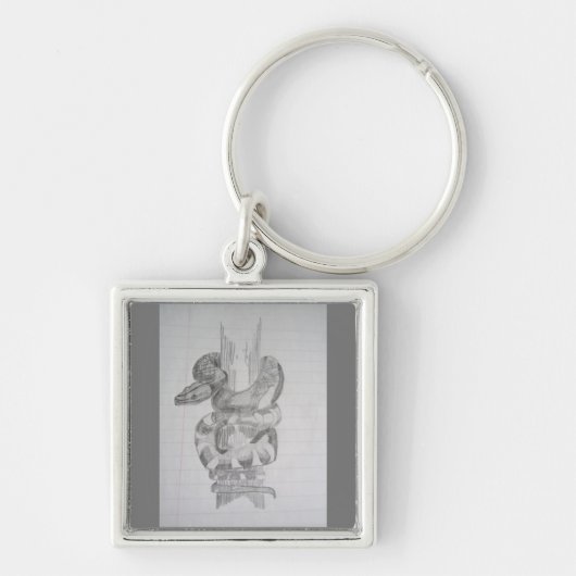 フリーハンドスネークキーチェーン キーホルダー (正面)