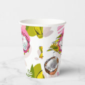 フリーハンドテクスチャフルーツパターン 紙コップ (右)