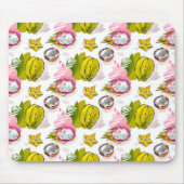 フリーハンドテクスチャーを施した果実のパターン マウスパッド (正面)