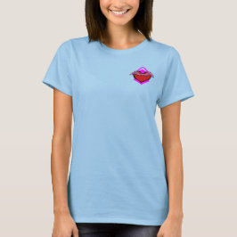 フリーハートジオメトリックブロック Tシャツ