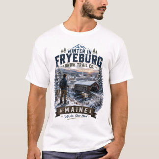 フリーバurg冬の雪トレイル Co. ティーンTシャツ Tシャツ