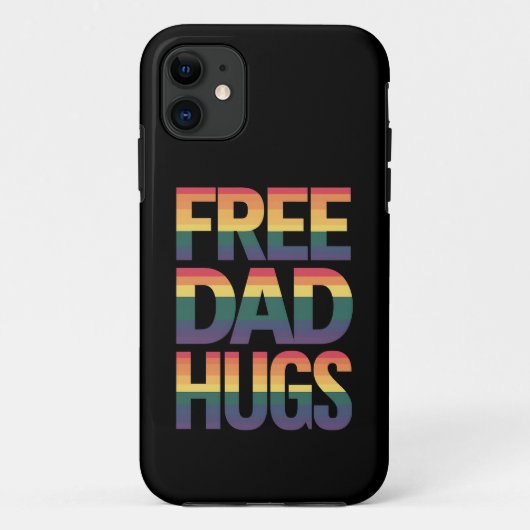 フリーパパハグLGBTQゲイプライド月報誇りを持った徒 Case-Mate iPhoneケース (裏面)