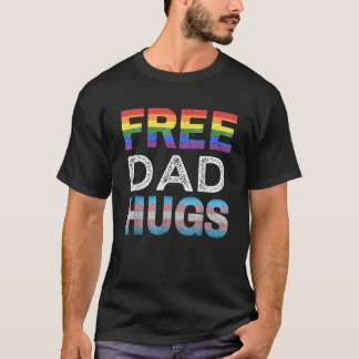 フリーパパハグLGBTQゲイプライド月報誇りを持った徒 Tシャツ