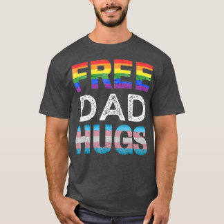 フリーパパハグLGBTQゲイプライド月報誇りを持った徒 Tシャツ