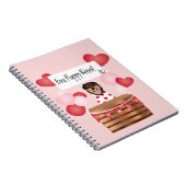 フリーパピーキスバレンタインドッグ ノートブック (右側)