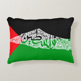 フリーパレスチナの地図と国旗فلسطين アクセントクッション