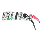 フリーパレスチナの地図と国旗فلسطين タイヘッドバンド (回転90)