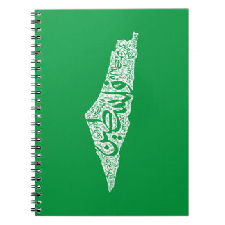 フリーパレスチナの地図と国旗فلسطين ノートブック