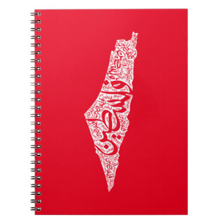 フリーパレスチナの地図と国旗فلسطين ノートブック