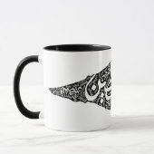 フリーパレスチナの地図と国旗فلسطين マグカップ (左)