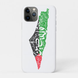 フリーパレスチナの地図と国旗فلسطين iPhone 11 PROケース