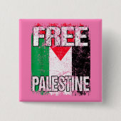 フリーパレスチナ国旗パレスチナプライドガザ 缶バッジ (正面)