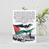 フリーパレスチナ招待状 招待状 (スタンド正面)