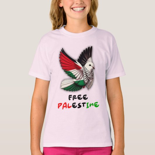 フリーパレスチナTシャツ Tシャツ (正面)