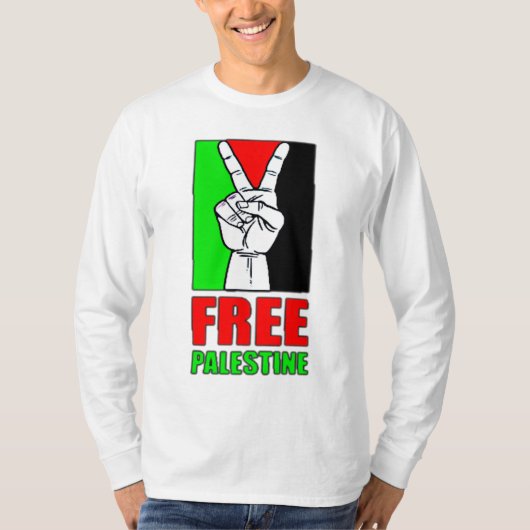 フリーパレスチナTシャツ Tシャツ (正面)