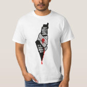 フリーパレスチナTシャツ Tシャツ (正面)