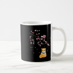 フリーパレスティナかわいい猫さくらんぼブロッサム桜フロー コーヒーマグカップ