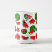 フリーパレスティナのスイカかわいいカラフル コーヒーマグカップ (中央)