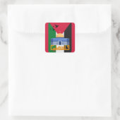 フリーパレスティナアラビア文字 スクエアシール (バッグ)