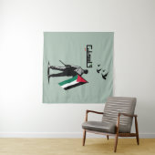 フリーパレスティナアラビア文字 タペストリー (インサイチュ(横))