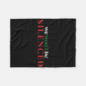 フリーパレスティナアンチアパルトヘイドレジストソーシャル正義 フリースブランケット (正面(横))