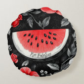 フリーパレスティナスイカ ラウンドクッション (裏面)