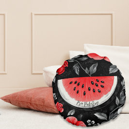 フリーパレスティナスイカ ラウンドクッション