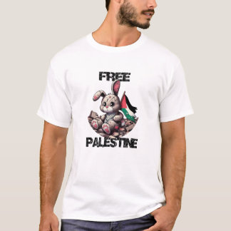 フリーパレスティナバニー Tシャツ