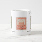 フリーパレスティナムグ | 歴史的なパレスチナ切手 ジャンボコーヒーマグカップ (正面)