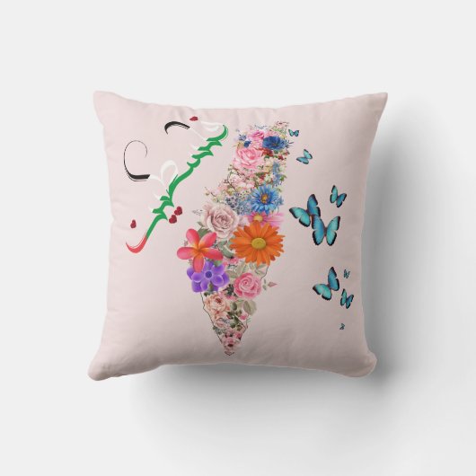 フリーパレスティナ装飾用クッションホームデコール クッション (裏面)