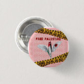 フリーパレスティボタン – Palestine Pin 缶バッジ (正面&裏面)