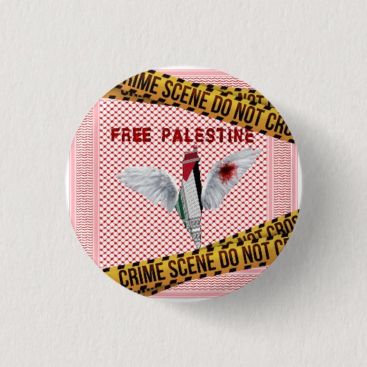 フリーパレスティボタン – Palestine Pin 缶バッジ (正面)