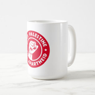 フリーパレスティンエンドアパルトヘイト コーヒーマグカップ