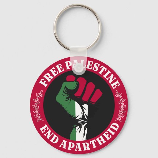 フリーパレスティンエンドアパルトヘイトII キーホルダー (正面)