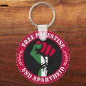 フリーパレスティンエンドアパルトヘイトII キーホルダー (正面)