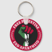 フリーパレスティンエンドアパルトヘイトII キーホルダー (裏面)
